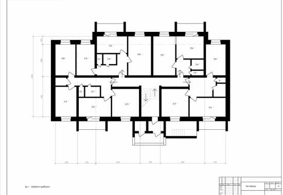 План этажа многоквартирного дома